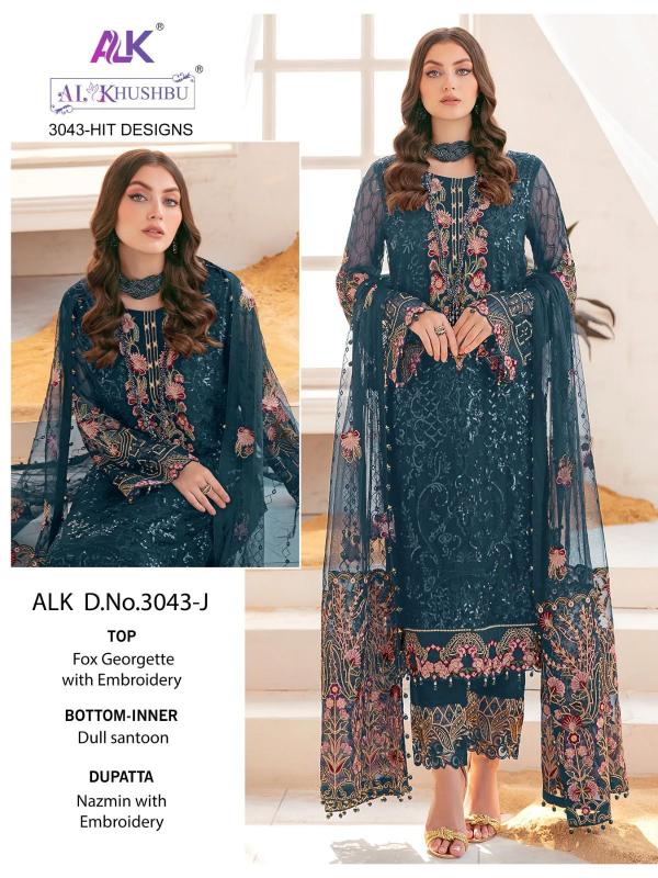 Alk Khushbu 3043 J To M Heavy Designer Pakistani Suit Collection